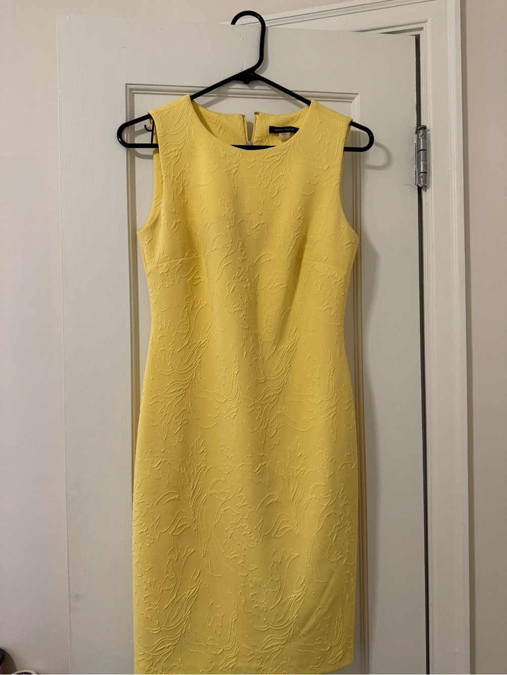 Yellow Textured Tommy Hilfiger business dress